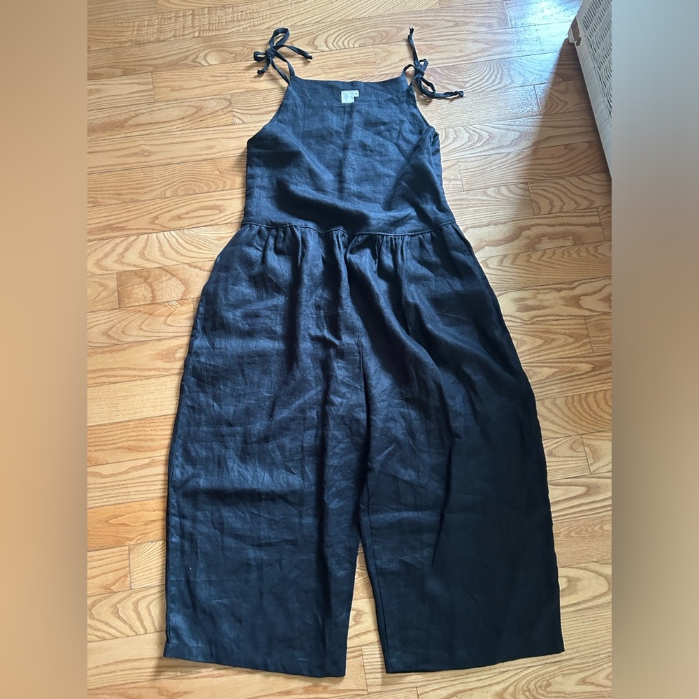 Shelter Kai romper - black linen